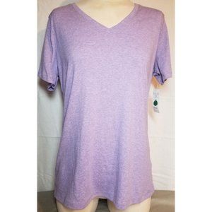 Eddie Bauer Seattle USA soft women's t shirt size XL pastel plum color V-neck